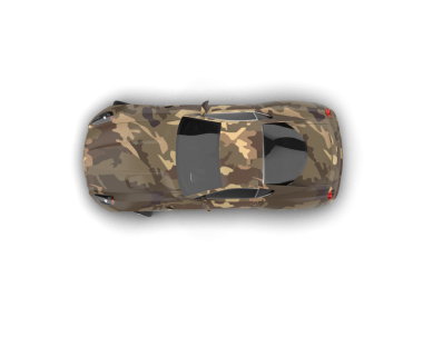 Askeri bir arabanın 3 boyutlu resmi