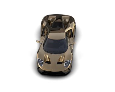 Karanlık stüdyoda daha az kullanışlı, lüks bir arabanın 3 boyutlu çizimi.