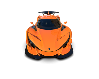 turuncu modern spor araba - arka plan