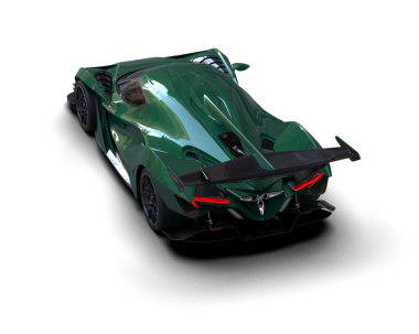 Beyaz arka planda modern bir araba. 3d oluşturma