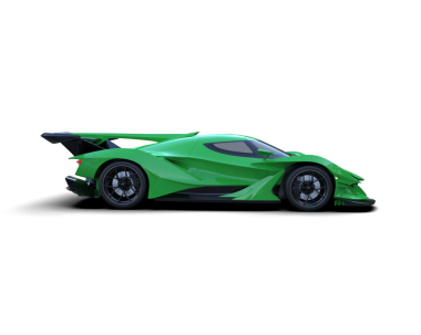 Modern süper araba, yan görüş. 3 Boyutlu Hazırlama