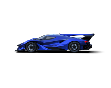 Arka planda modern araba var. 3d oluşturma