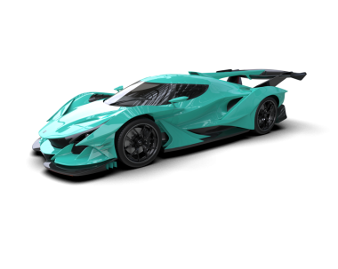 Yan görüşlü gerçekçi bir araba..