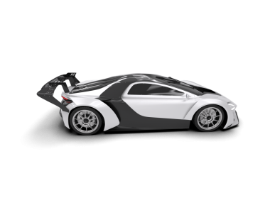 Modern araba. Vektör çizimi. beyaz arkaplanda izole edilmiş