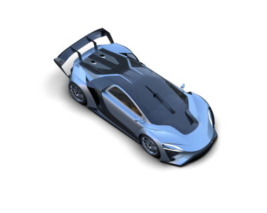 siyah arka planda modern spor araba 3 d illüstrasyon