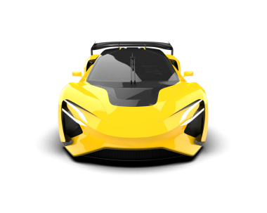 Siyah arka planda modern araba