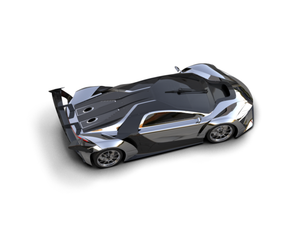 Siyah arka planda modern süper araba