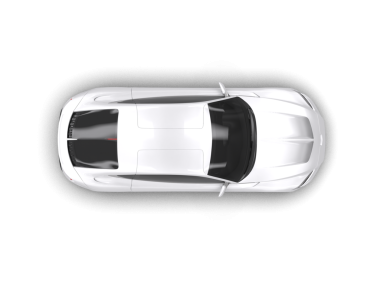 Modern lüks araba beyazdan izole edilmiş. 3d oluşturma