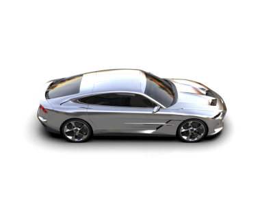 gerçekçi araba yan görünümü.