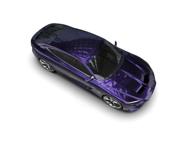 Koyu bir arka planda 3 boyutlu araç.