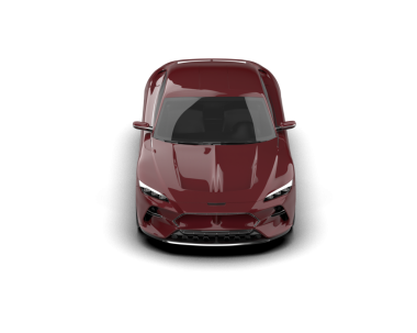 modern kırmızı araba beyaz arka planda izole edildi