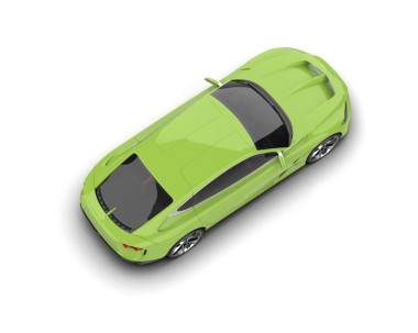 Bir arabanın üç boyutlu çizimi. gölgesi olan beyaz arkaplanda izole