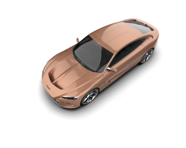 3 boyutlu lüks bir araba.