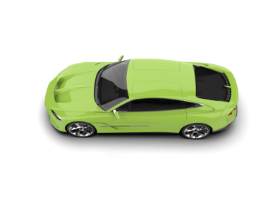 modern spor araba beyaz arka planda izole