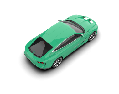 modern araba beyaz arkaplanda izole edildi