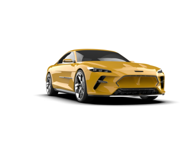 Modern araba manzarası. 3d oluşturma.