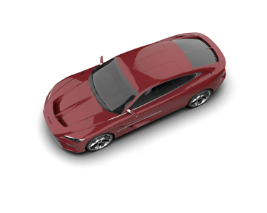 araba beyaz arkaplanda izole edildi