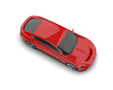 modern araba beyaz arkaplanda izole edildi