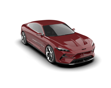 araba kırmızı renk 3 boyutlu görüntüleme