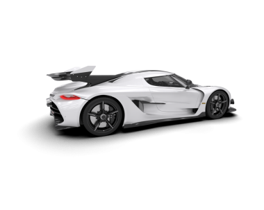 beyaz modern süper araba - yan görünüm