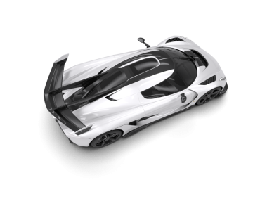 Modern spor araba beyaz arka planda izole edildi. 3 boyutlu görüntüleme