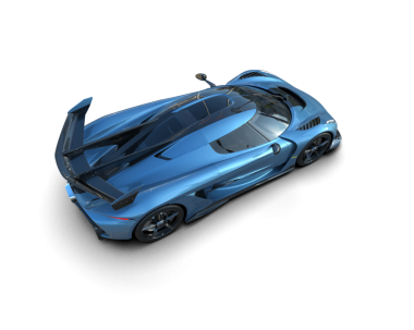 Modern araba arka planda izole edilmiş. 3d resimleme