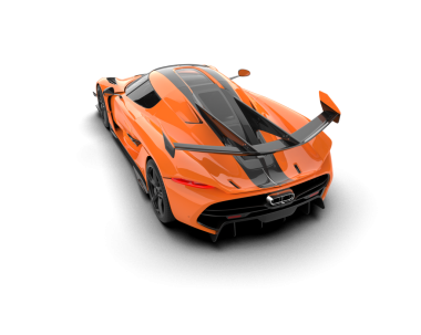 3 boyutlu bir araba - daha az genel bir stüdyo arabası beyaz arka planda izole edilmiş