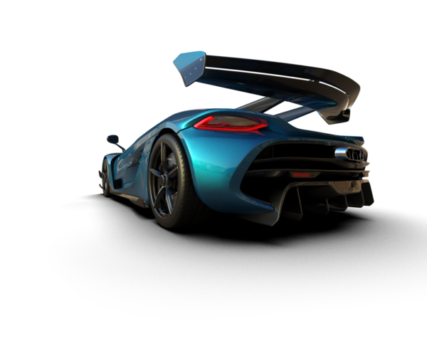 Siyah arka planda modern araba