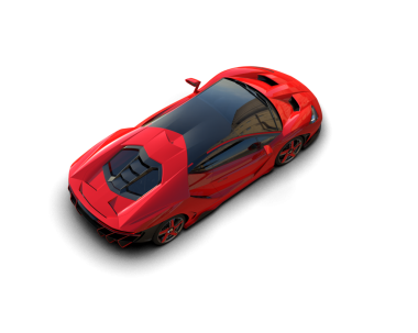 Daha az genel bir konsept arabanın 3 boyutlu çizimi