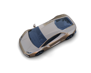 Siyah arkaplanı olan 3 boyutlu bir araba.