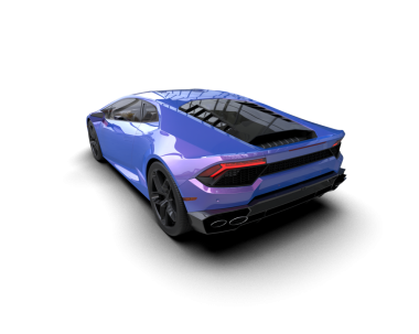 Modern spor araba beyaz arka planda izole edilmiş. 3d oluşturma.