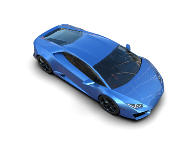 Bir spor arabanın 3 boyutlu görüntüsü