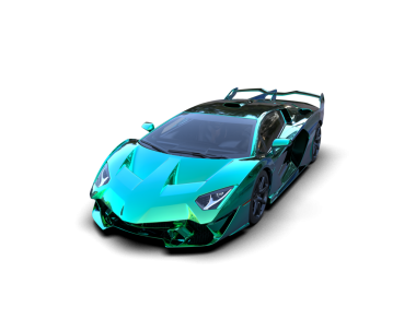 Siyah arka planda modern süper spor araba. 3d oluşturma.