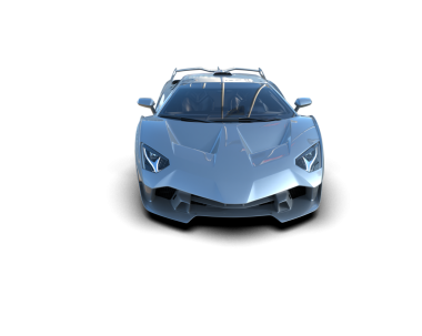 gerçekçi modern araba beyazda izole edilmiş.