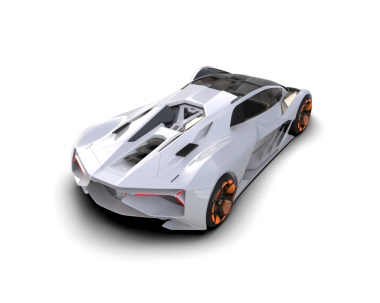 Daha az genel bir konsept arabanın 3 boyutlu çizimi