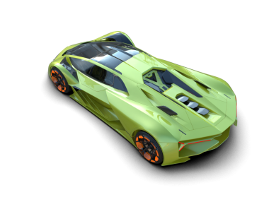 Süper spor araba görüntüsü.