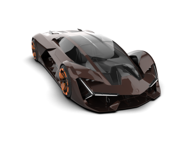 araba siyah arkaplanda izole edildi