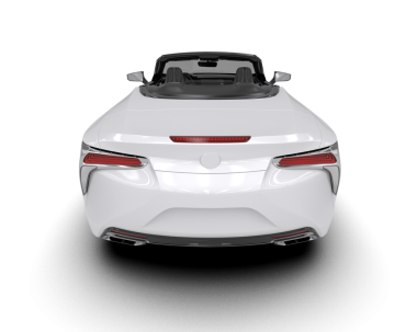 modern araba ön görünümü beyaz üzerine izole