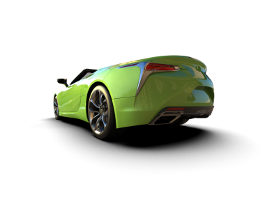 Siyah arka planda modern bir araba. 3 Boyutlu Hazırlama