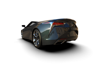 Araba arka planda izole edilmiş. 3d görüntüleme - resim