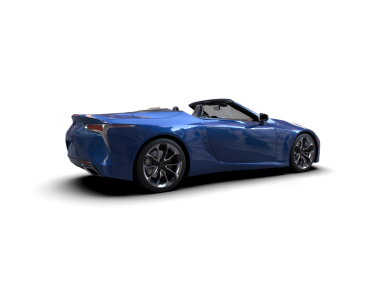 mavi spor araba - yan görünüm