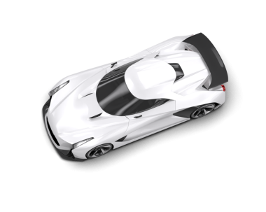 modern spor araba siyah arka planda izole edilmiş.