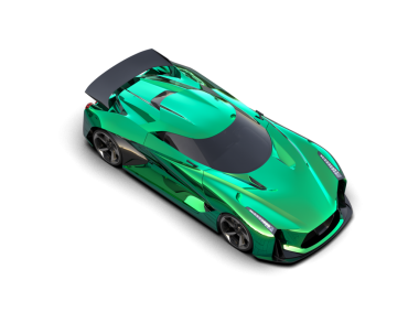 Daha az genel bir konsept arabanın 3 boyutlu çizimi