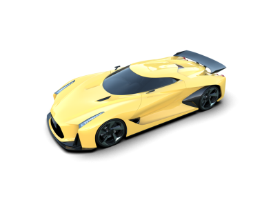 Sarı Modern spor araba