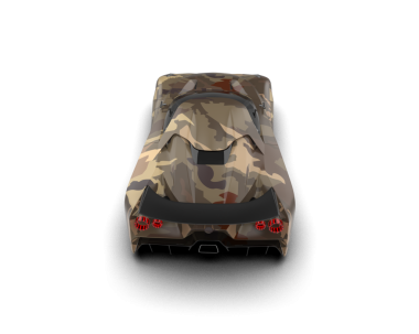 araba beyaz arkaplanda izole edildi