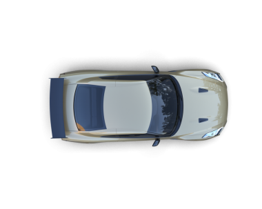 Karanlık arka planda modern bir araba. 3d illüstrasyon.