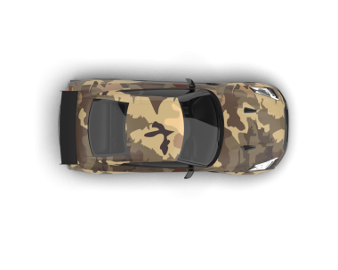 Şeffaf arkaplanda spor araba 