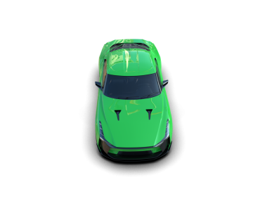 Şeffaf arkaplanda spor araba    