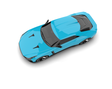 Şeffaf arkaplanda spor araba    