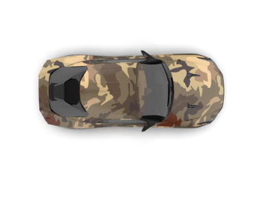 Şeffaf arkaplanda spor araba    